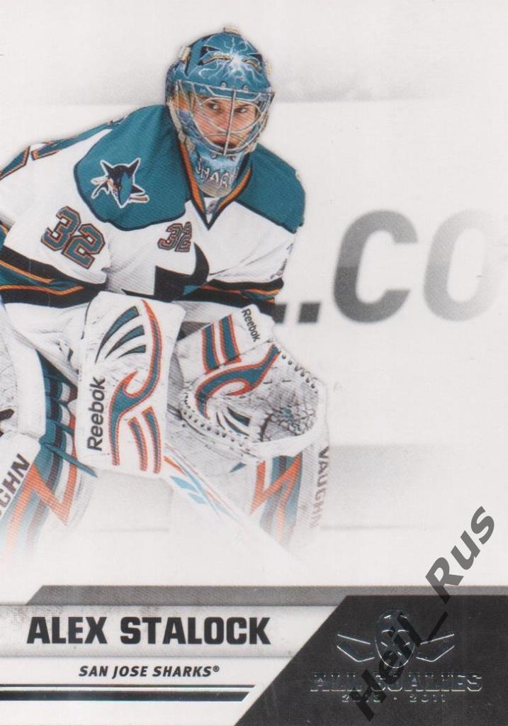 Хоккей Карточка Alex Stalock/Алекс Стэлок San Jose Sharks/Сан-Хосе Шаркс НХЛ/NHL