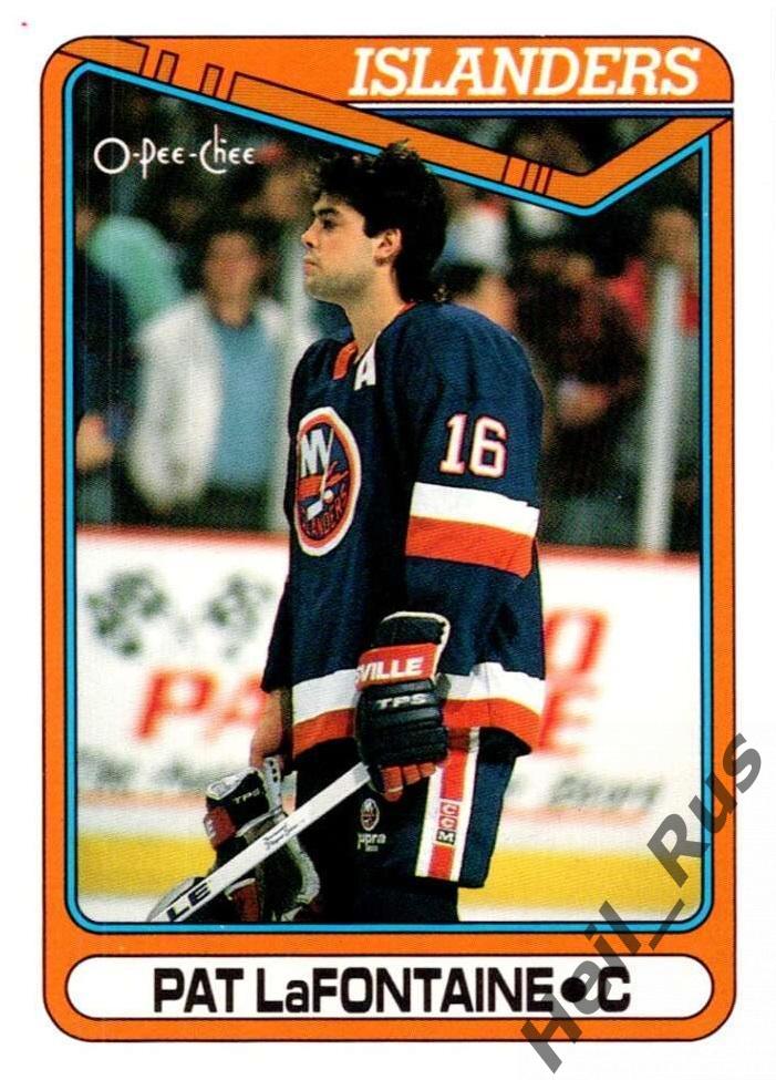 Хоккей. Карточка Pat LaFontaine/Пэт Лафонтейн (New York Islanders) НХЛ/NHL
