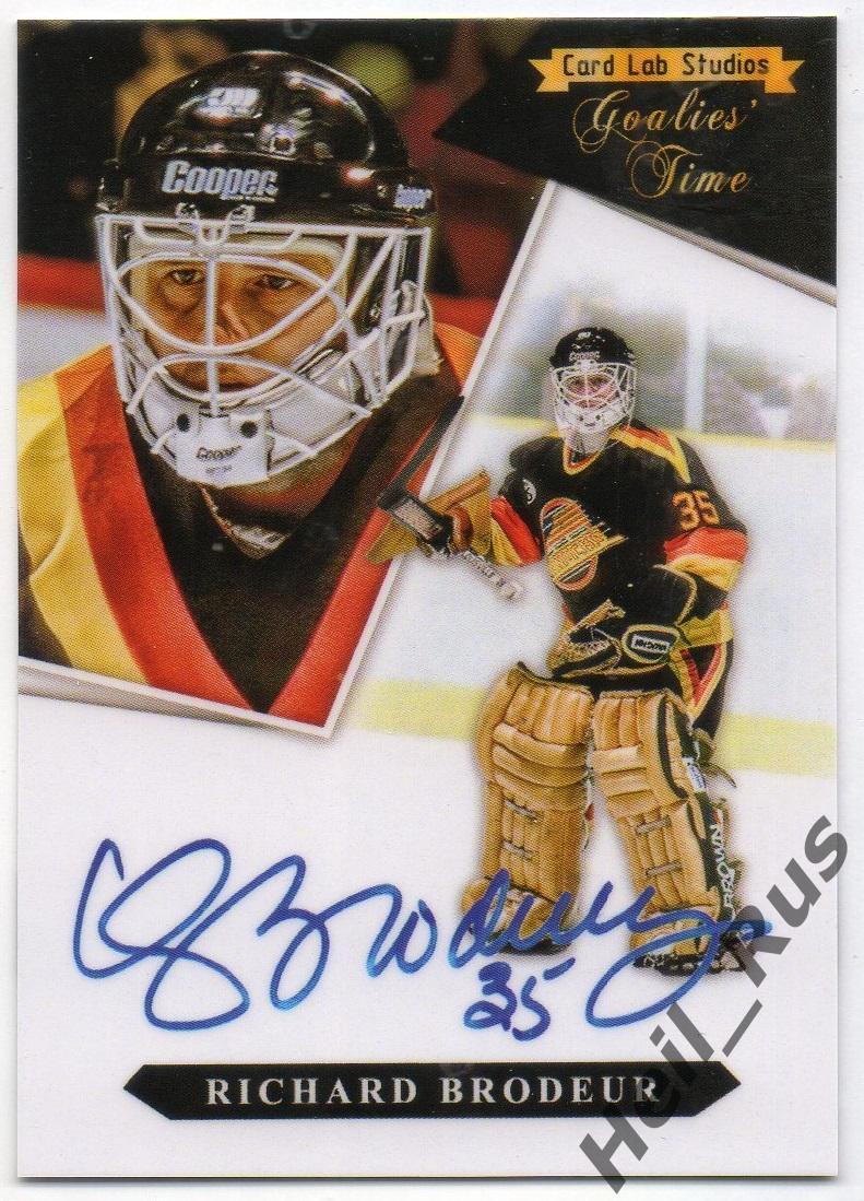 Хоккей Карточка Richard Brodeur/Ричард Бродер Vancouver Canucks/Ванкувер НХЛ/NHL