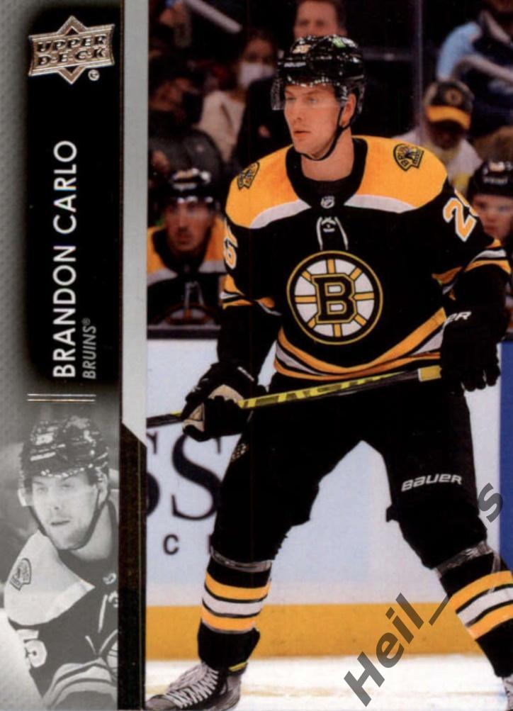 Хоккей. Карточка Brandon Carlo/Брэндон Карло Boston Bruins/Бостон Брюинз НХЛ/NHL