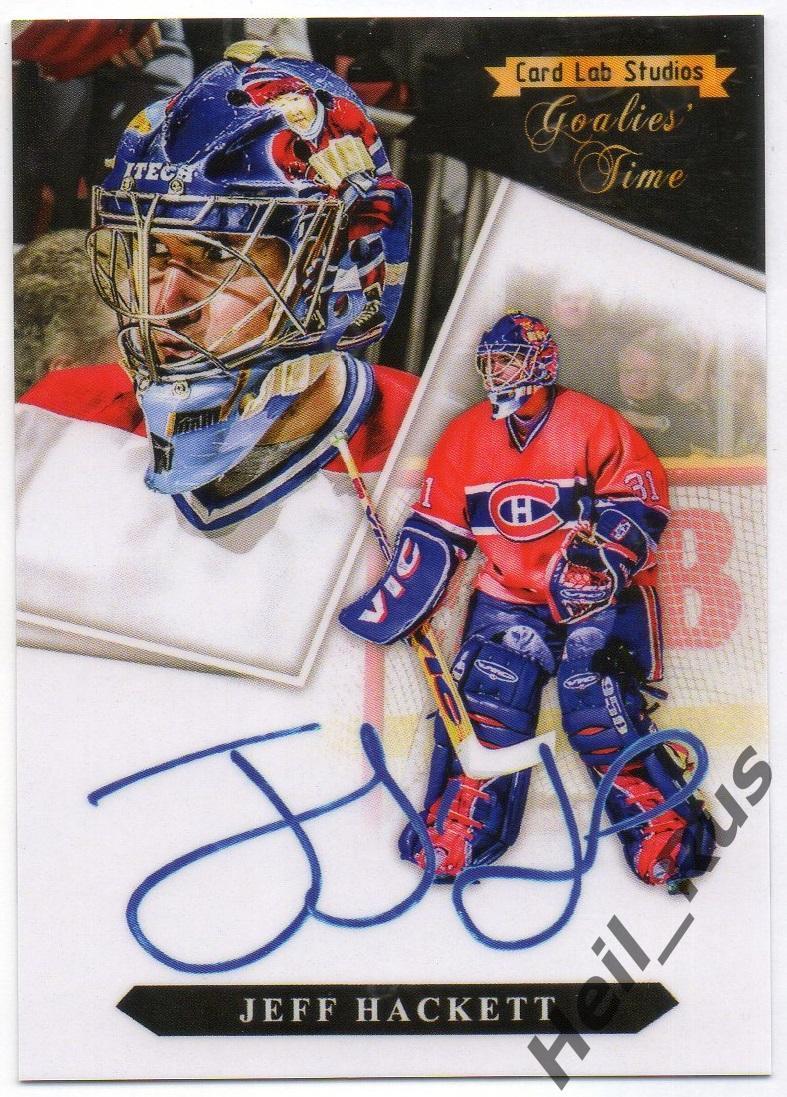 Хоккей. Карточка Jeff Hackett/Джефф Хэкетт (Montreal Canadiens/Монреаль) НХЛ/NHL
