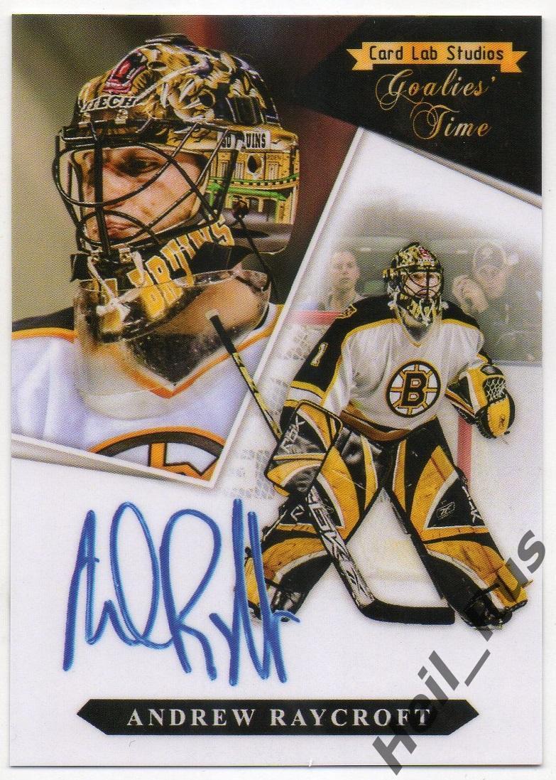 Карточка Andrew Raycroft/Эндрю Рэйкрофт (Boston Bruins/Бостон Брюинз) НХЛ/NHL