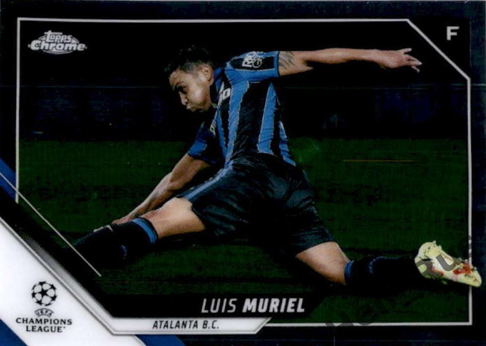 Футбол Карточка Luis Muriel/Луис Мурьель (Аталанта) Лига Чемпионов 2021-22 TOPPS