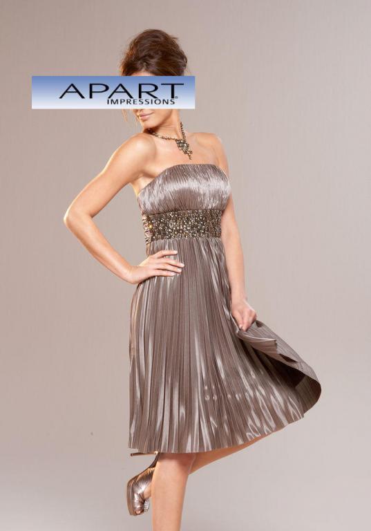 Платье вечернее APART плиссированое новое, цвет мышиный