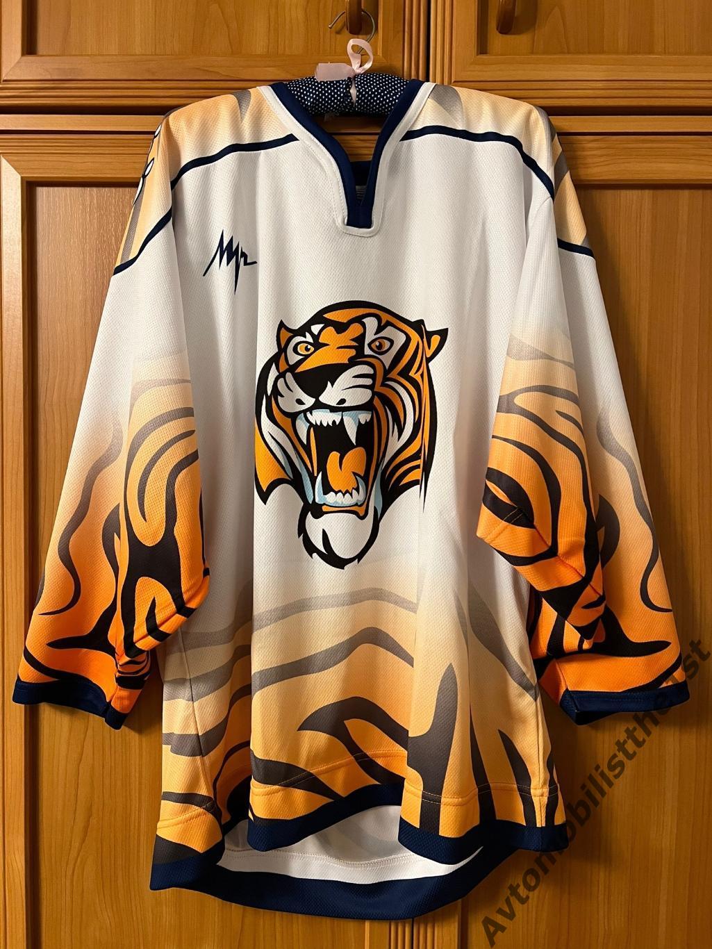 Хоккейный свитер джерси форма МХК Амурские Тигры Хабаровск старый логотип