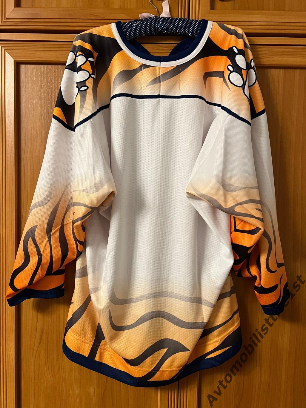 Хоккейный свитер джерси форма МХК Амурские Тигры Хабаровск старый логотип 1