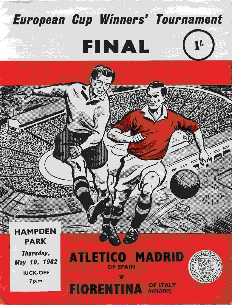 Атлетико Мадрид-Фиорентина 1962 Финал КОК