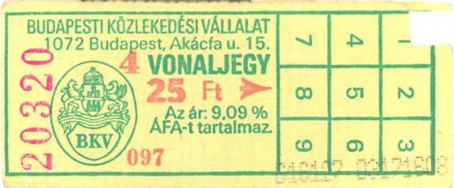 Билет на метро в Будапеште (1994 год)