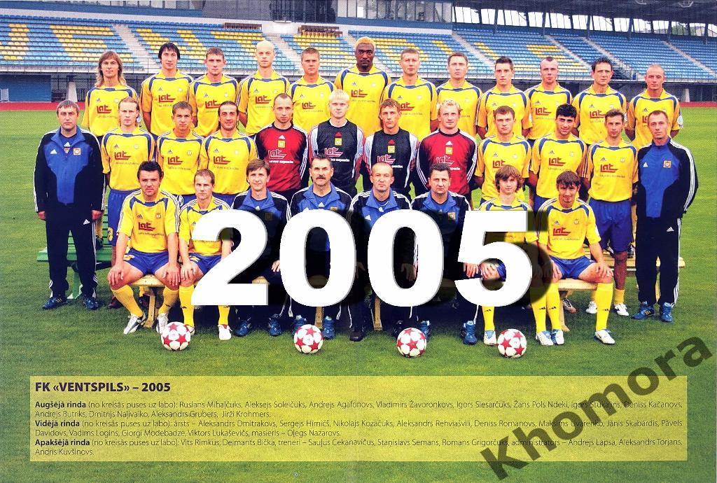 ФК Вентспилс (Латвия) 2005 - фото команды