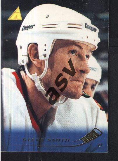 Steve Smith / Стив Смит (Chicago Blackhawks). Pinnacle NHL 1995-1996, № 191