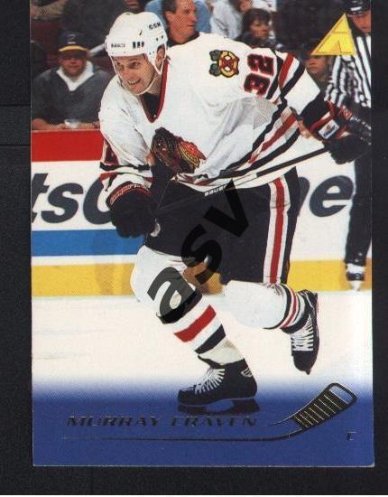 Murray Craven / Мюррей Крейв / Chicago Blackhawks. Pinnacle NHL 1995-1996 № 179