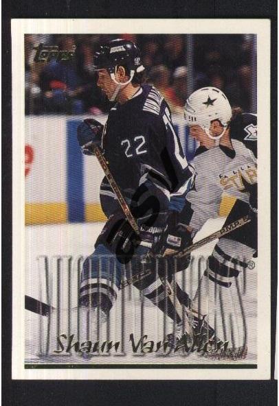 Shaun Van Allen / Шон Ван Аллен / Anaheim Ducks. Topps NHL 1995-1996, № 29