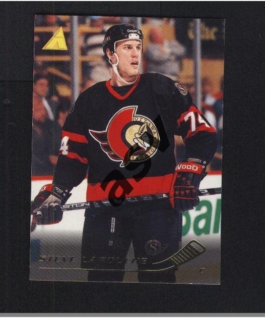 Steve Larouche / Стив Ларош /Ottawa Senators. Pinnacle NHL 1995-1996, № 209