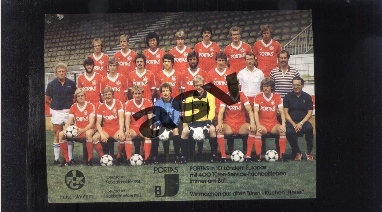 Кайзерслаутерн ФРГ 1981/1982 Соперник Спартака в Кубке УЕФА 1981/1982