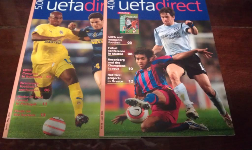 Два журнала UEFA DIRECT 2006 - офиц. издание УЕФА