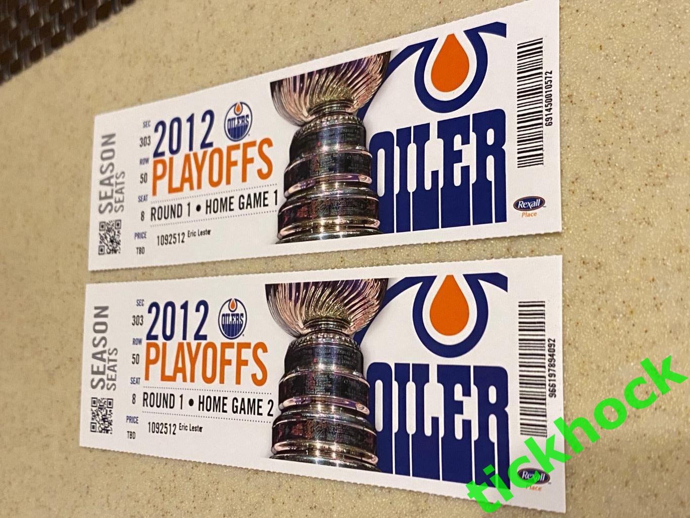 НХЛ Эдмонтон Ойлерз - плей-офф 2012 билеты - SY