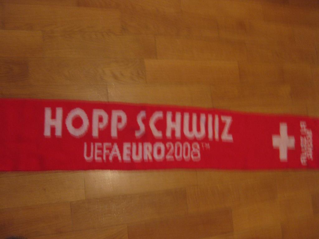 шарф - спорт - футбол - Швейцария - ЕВРО 2008 - команда - фанат 1