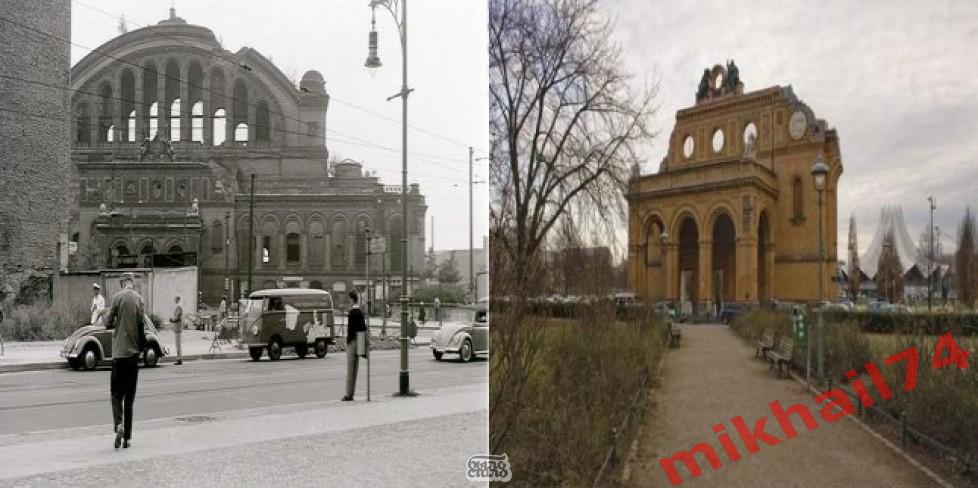 Открытка Анхальтский вокзал в довоенном Берлине 1910г. (Чистая) 3