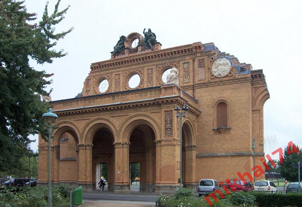 Открытка Анхальтский вокзал в довоенном Берлине 1910г. (Чистая) 4