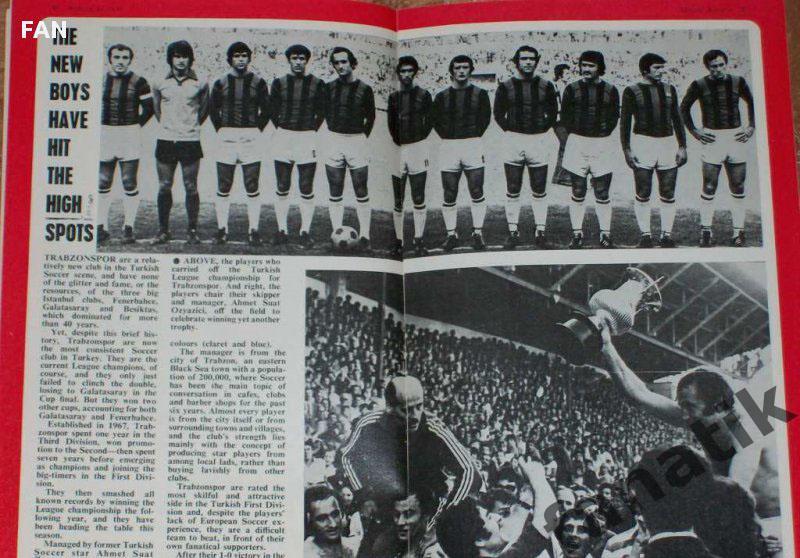 Ливерпуль-Трабзонспор Оригинальная футбольная программа Лиги Чемпионов 1976 г. 2