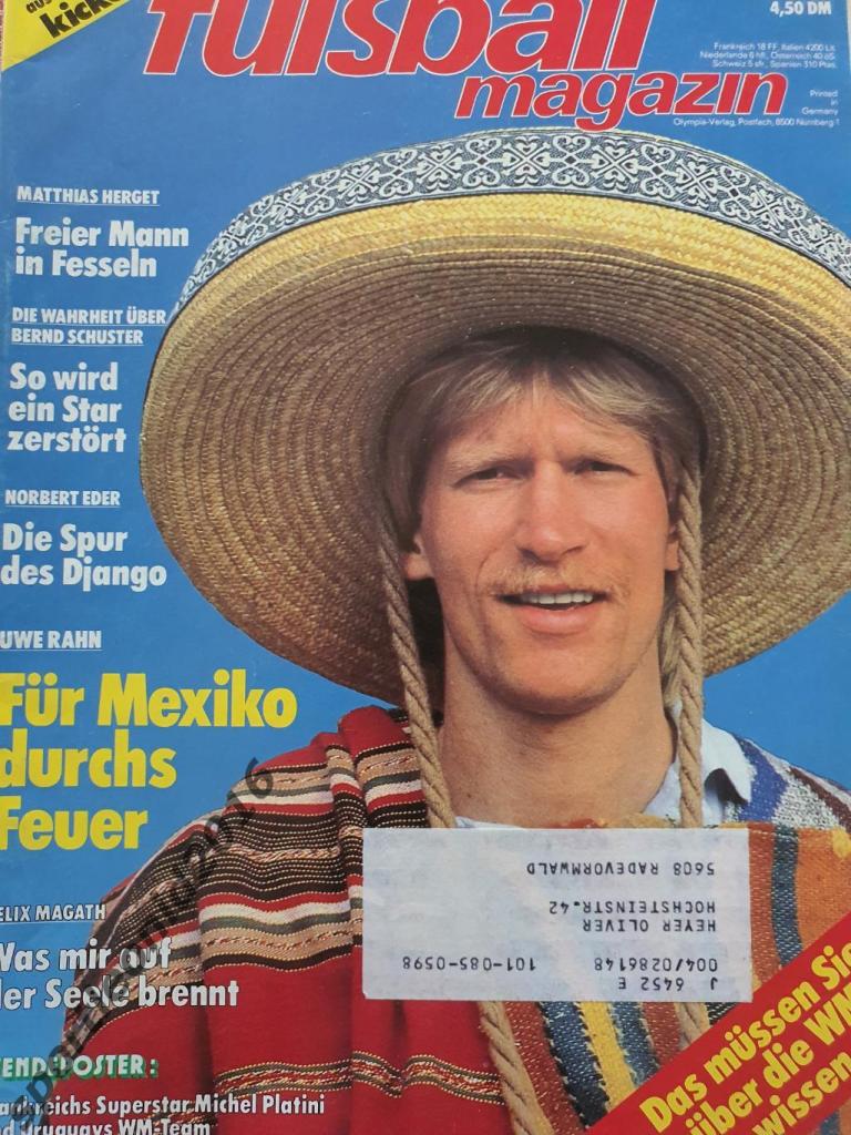 Kicker Fussball Magazine. 4/1986 .