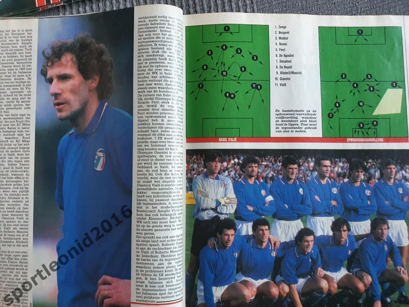 Voetbal International 1988.Годовая подписка.52 номера +4 спецвыпуска к Евро-88.4 4