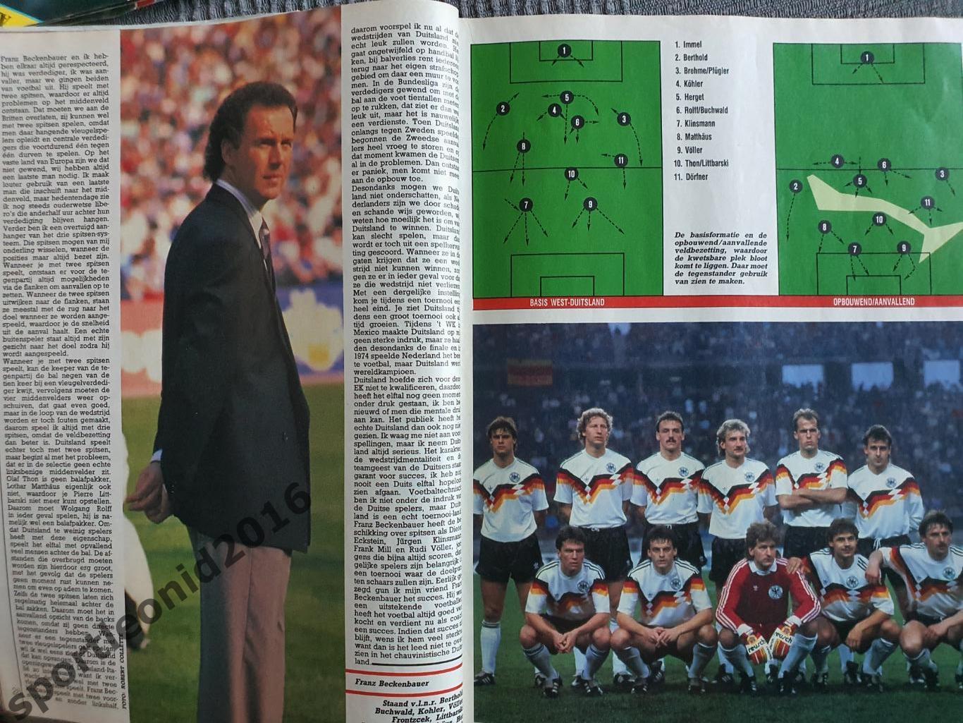 Voetbal International 1988.Годовая подписка.52 номера +4 спецвыпуска к Евро-88.6 3