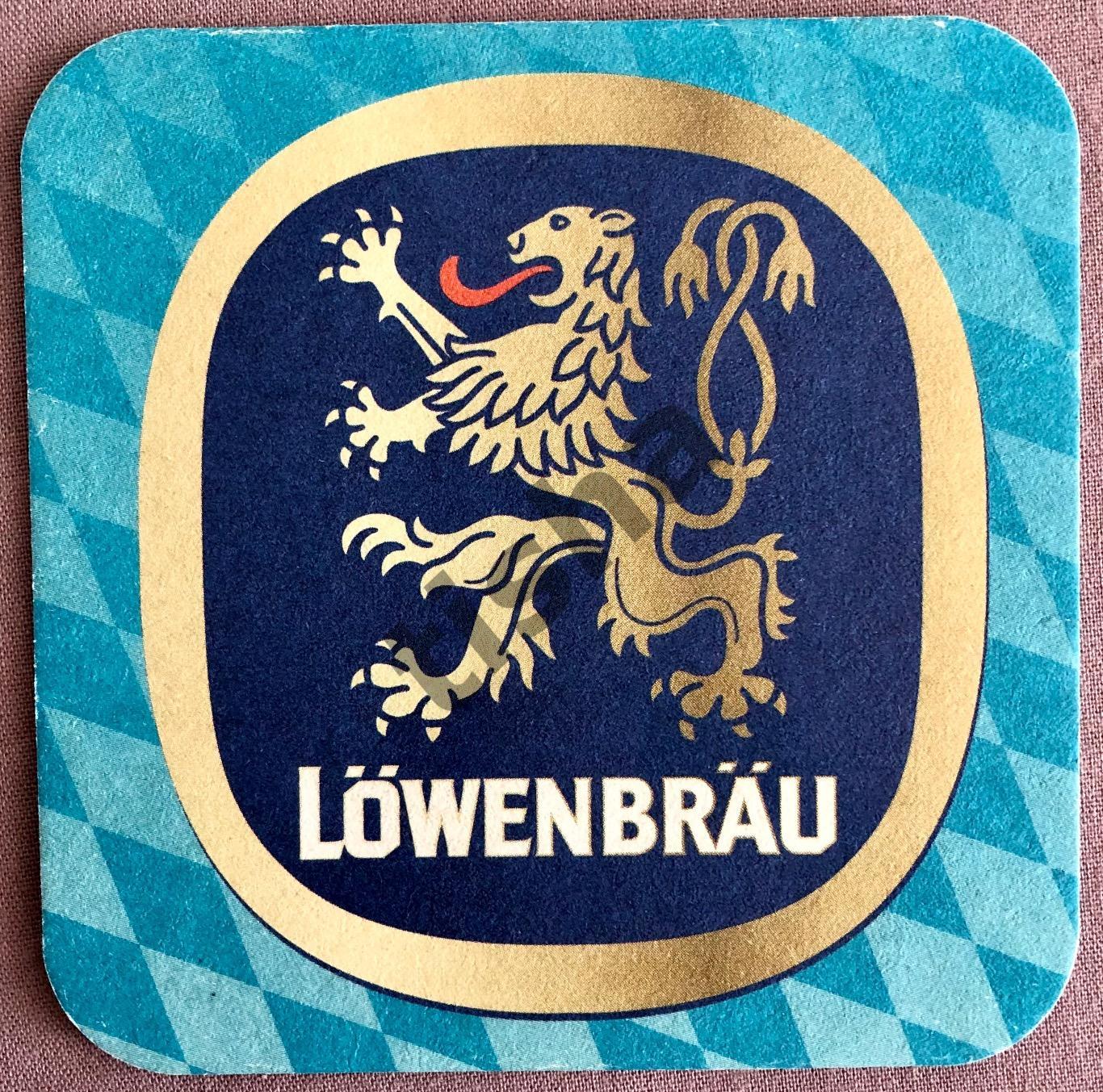 Бирдекель (пивная подставка) LOWENBRAU (Германия) 1