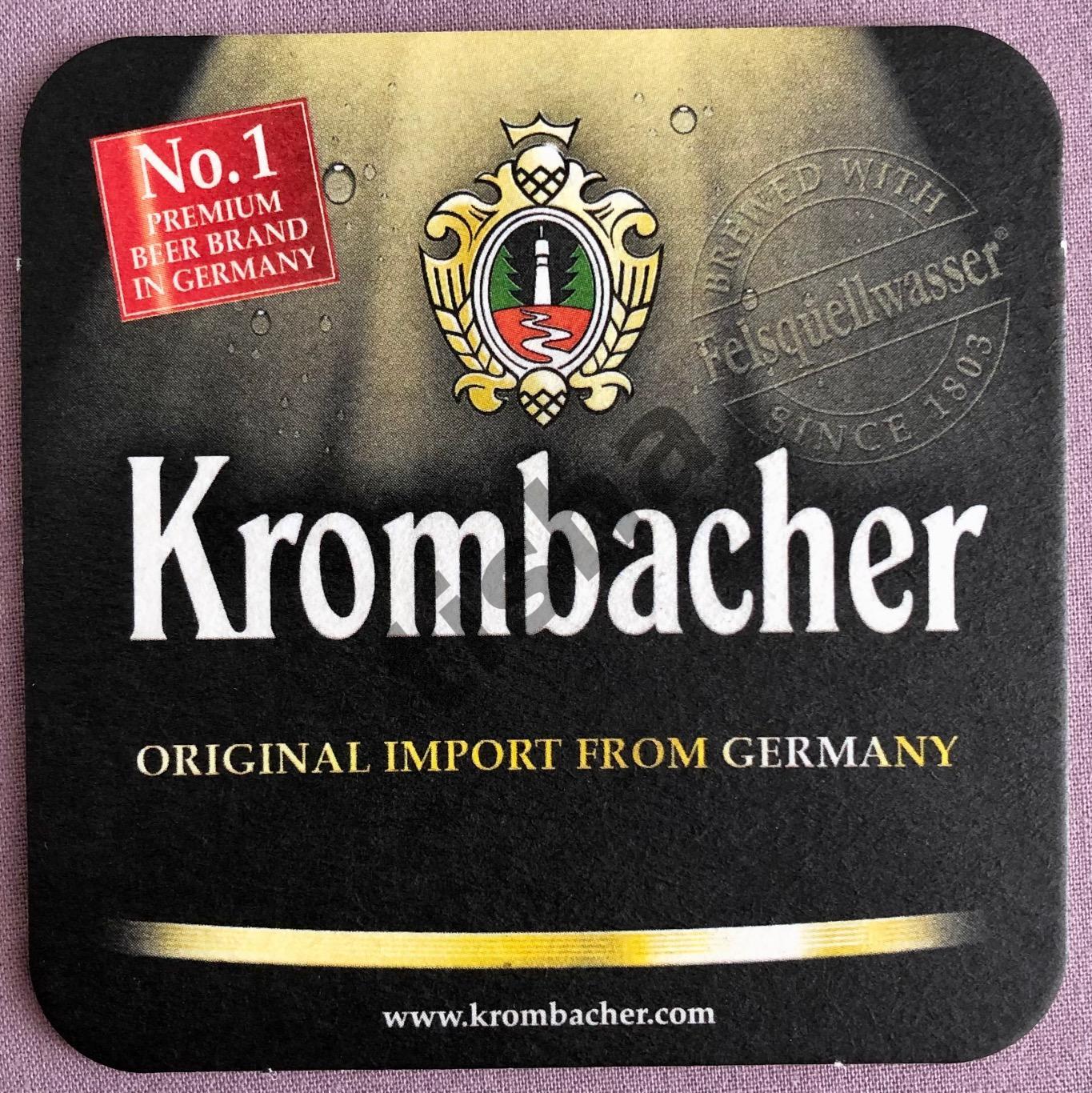 Бирдекель (пивная подставка) KROMBACHER (Германия)