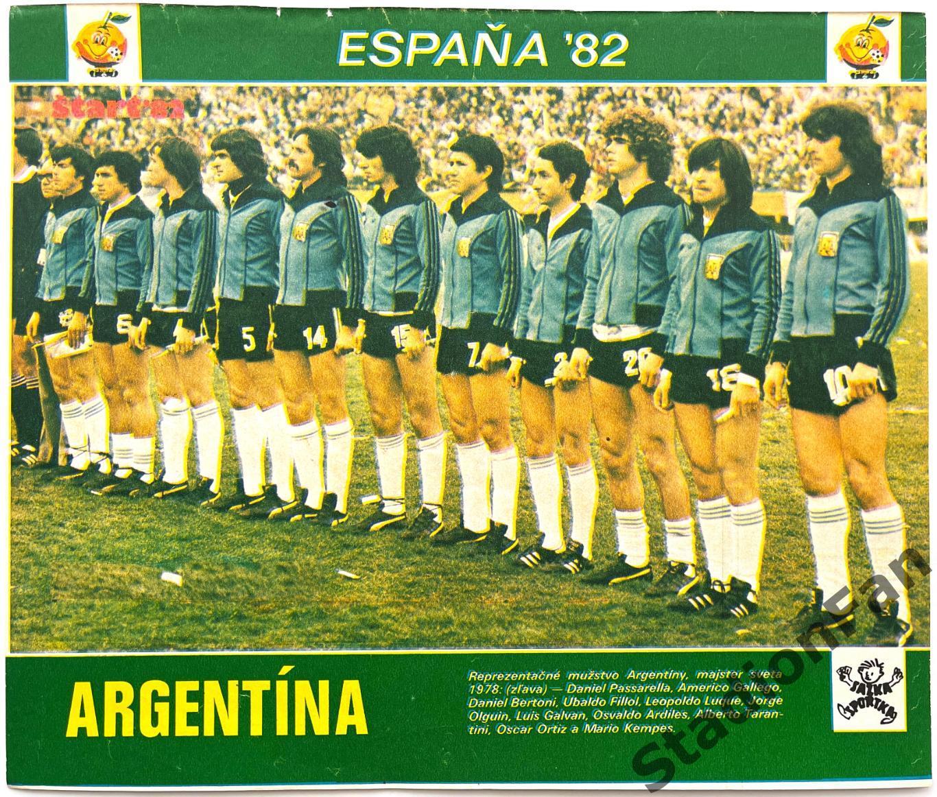 Постер из журнала Start (Старт) - Argentina 1982
