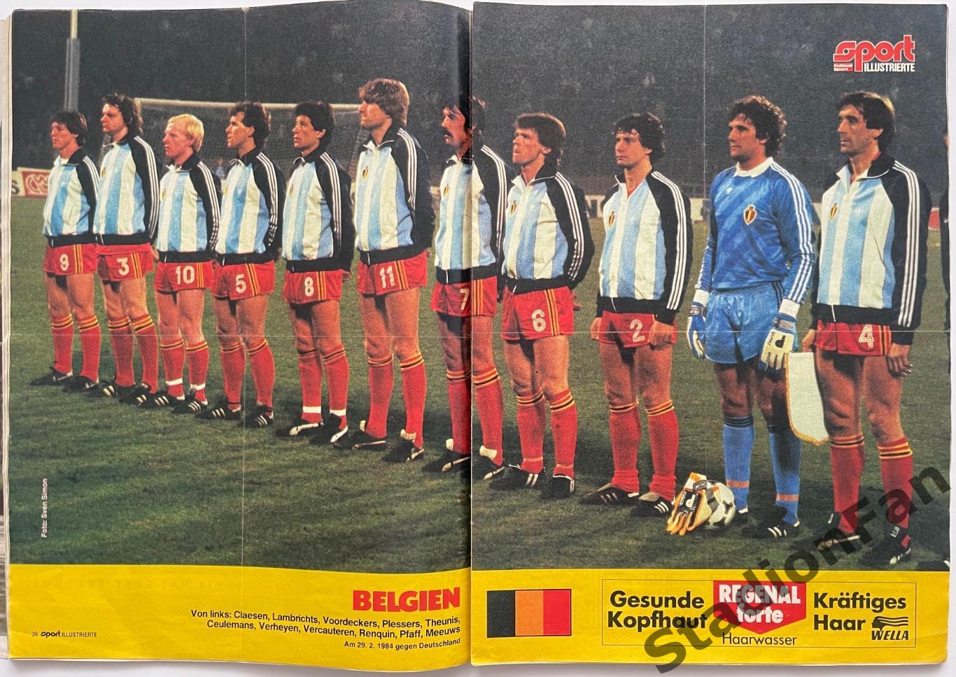 Журнал Sport Illustrierte Fussball Sonderheft EURO 1984 год. 5