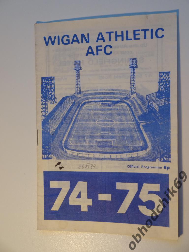 Виган Атлетик (Wigan Athletic Англия) - Торпедо (Москва) 26 11 1974 Тов