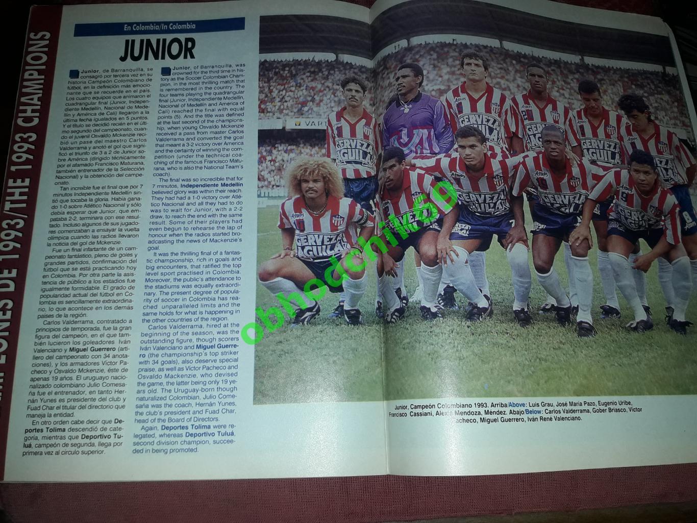 Журнал Южноамериканской конфедерации футбола N34_1994 (чемпионы стран Ю_Америки) 6