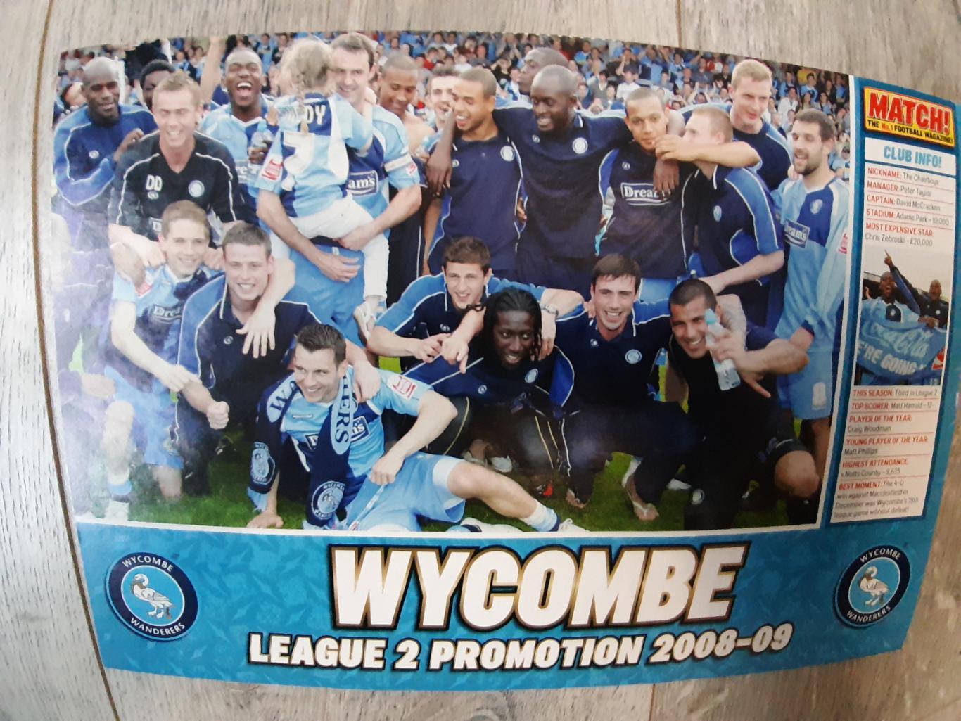 WYCOMBE, EXETER.2008/09