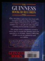 Книга Рекордов Гиннесса 1986. Оригинал. GUINNESS WORLD RECORDS 1986. 1