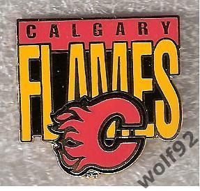 Знак Хоккей Калгари Флэймз НХЛ (2) / Calgary Flames NHL / Официальный 2000-е