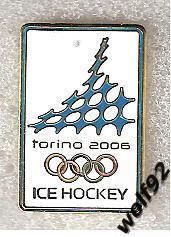 Знак Хоккей ОИ 2006 Турин (1) / Олимпийский Хоккейный Турнир / Ретро / 2017-18