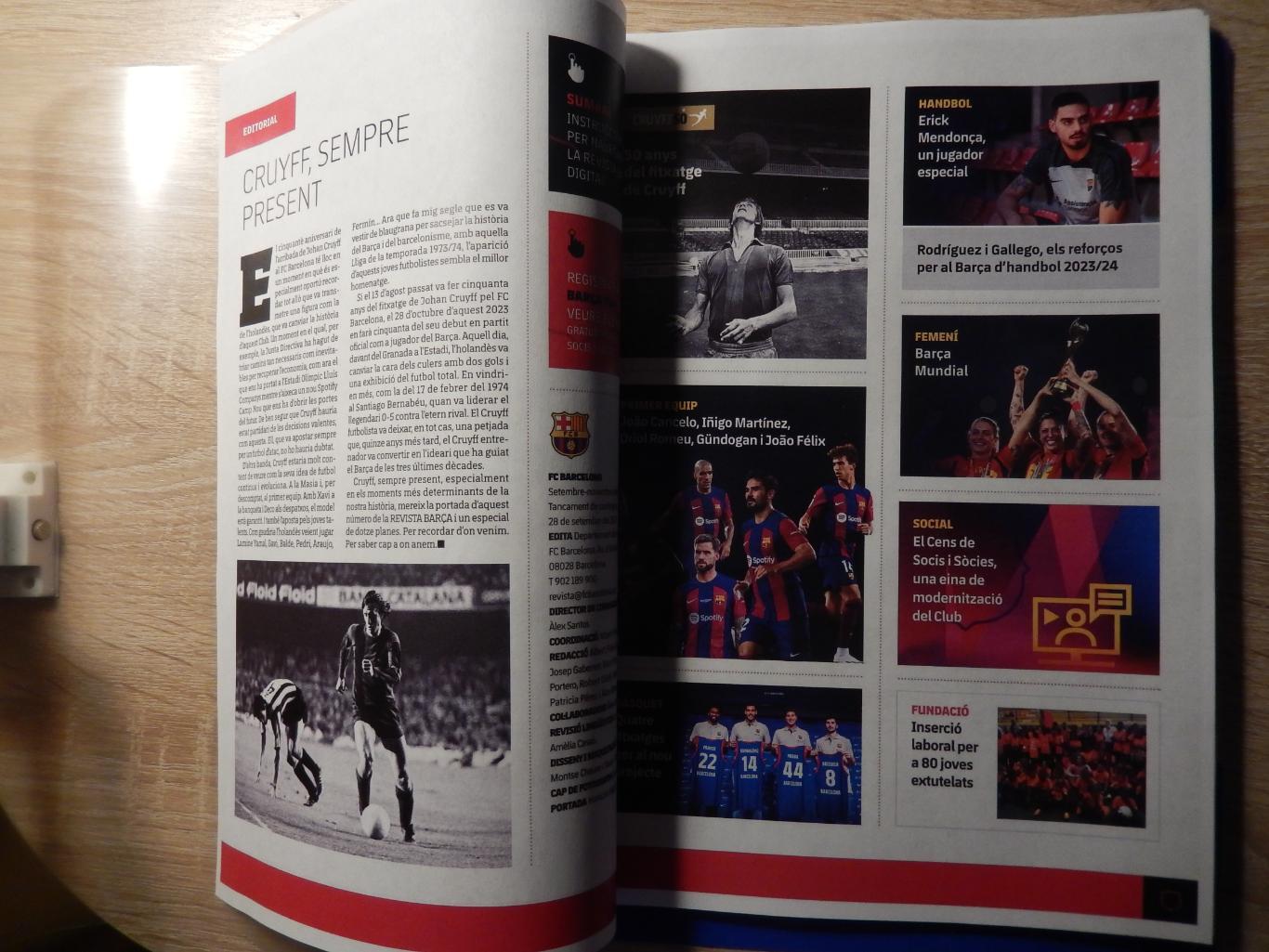 Репринт официального журнала ФК Барселона (Испания) №117 Сентябрь- ноябрь 2023 г 2