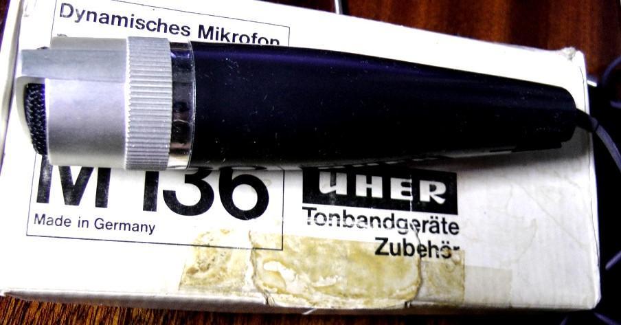 Dynamishes Mikrofon (микрофон) UHER M 136 (made in Germany) (родная коробка)