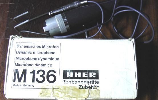 Dynamishes Mikrofon (микрофон) UHER M 136 (made in Germany) (родная коробка) 3