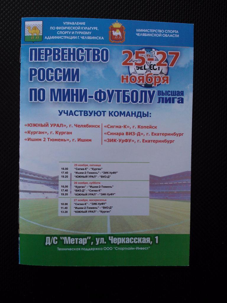 Сезон 2016/17, высшая лига, Челябинск.