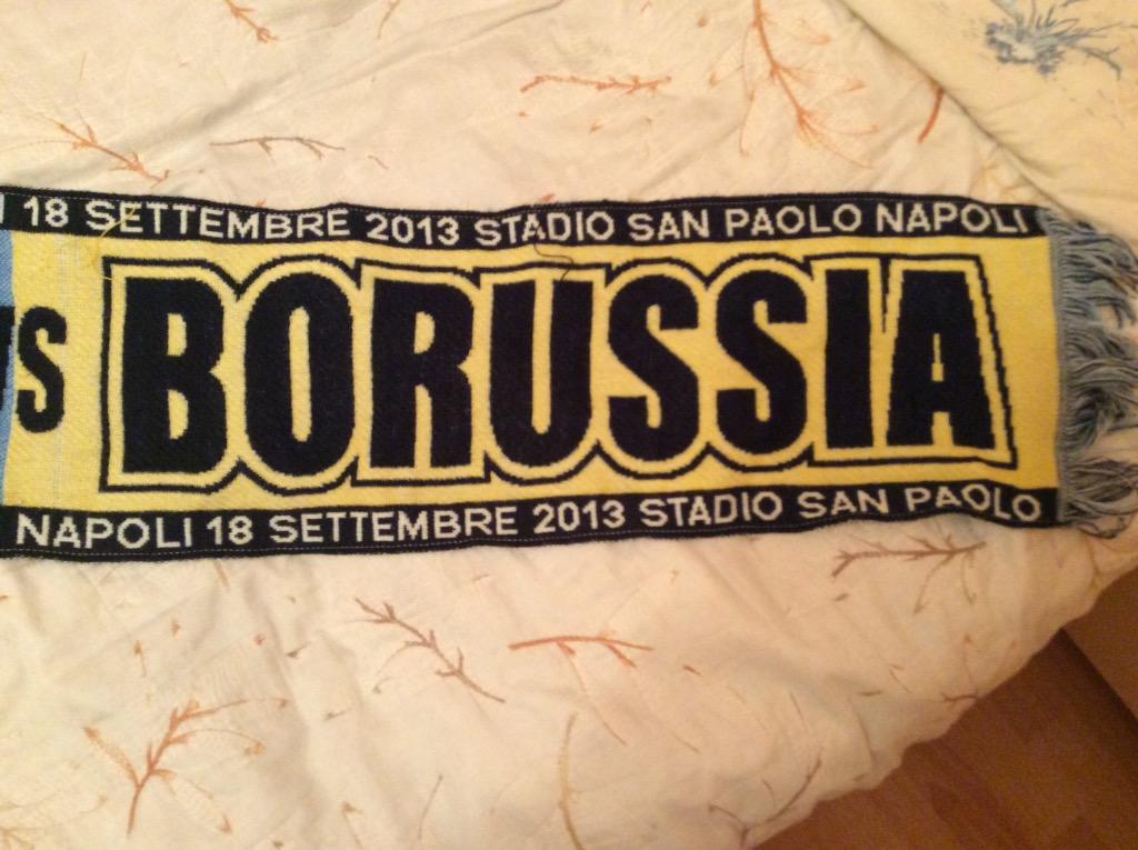 Боруссия Наполи матчевый шарф 2