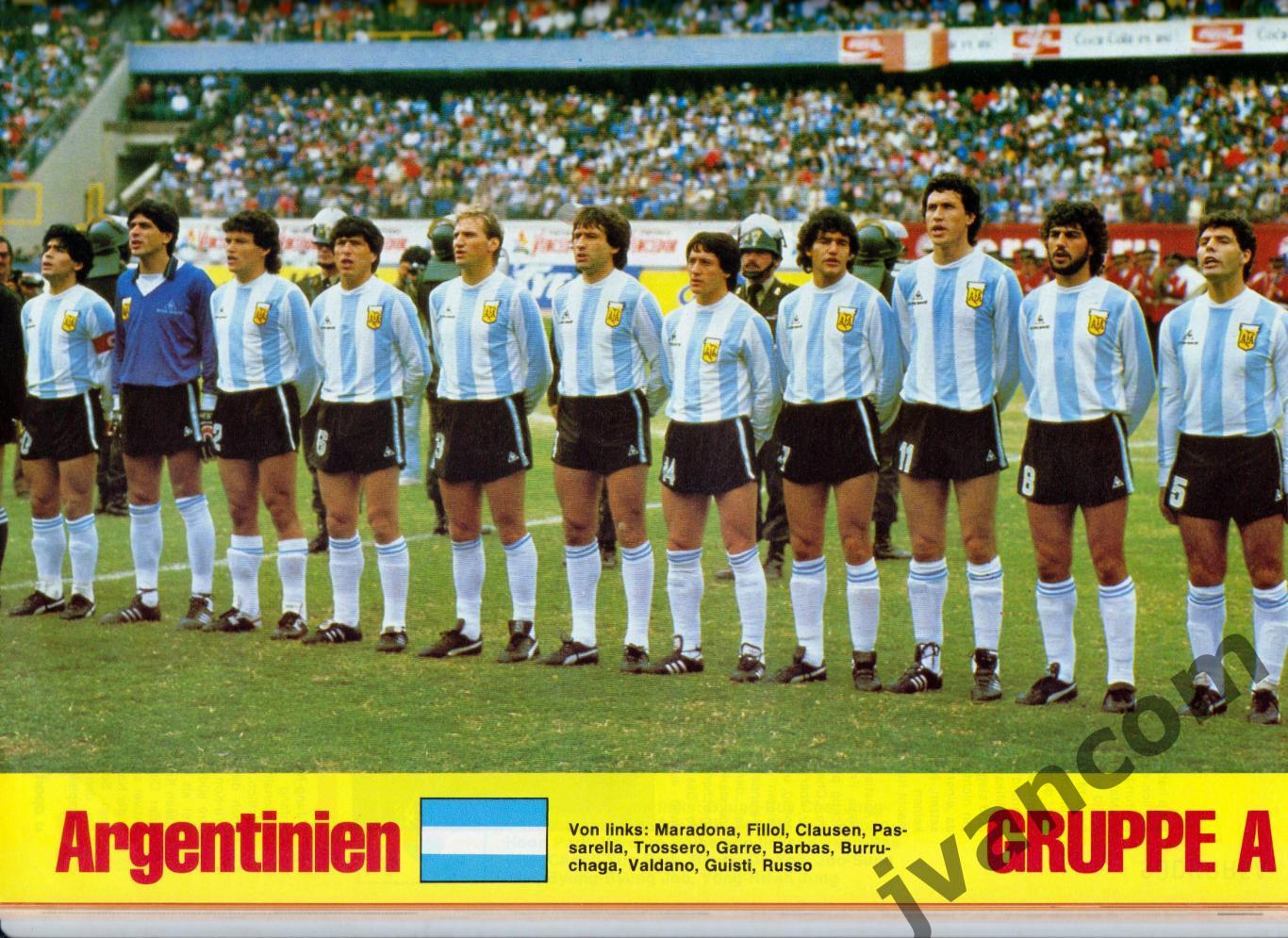 SPORT ILLUSTRIERTE. Чемпионат Мира по футболу 1986 года. Превью участников. 7