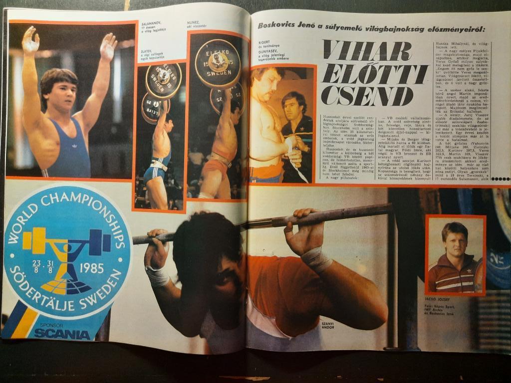 Журнал Кепеш спорт Венгрия, #34 1985г. 3