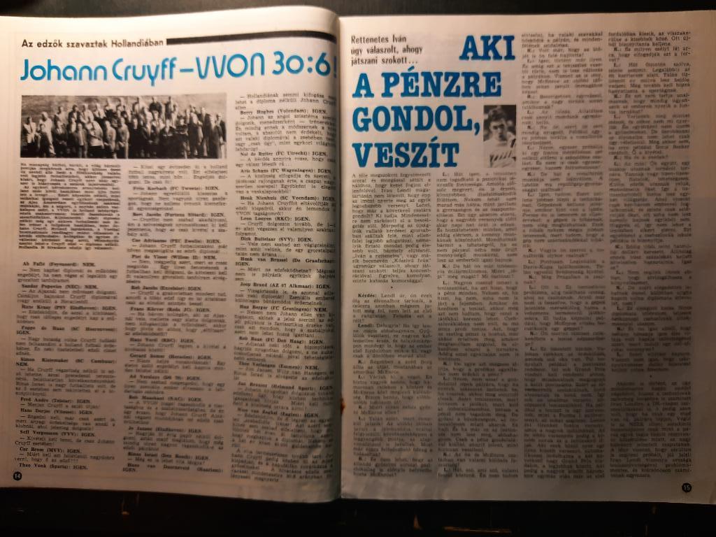 Журнал Кепеш спорт Венгрия, #42 1985г. МЮ,Круифф. 3