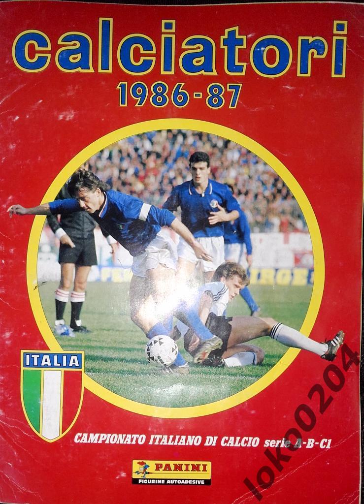 CALCIATORI 1986-87. Serie A-B-C1. ITALY.