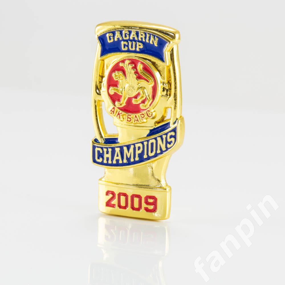 Значок большого размера Ак Барс - обладатель кубка Гагарина 2009г