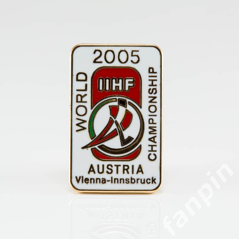 Значок Чемпионат мира по хоккею 2005г Австрия