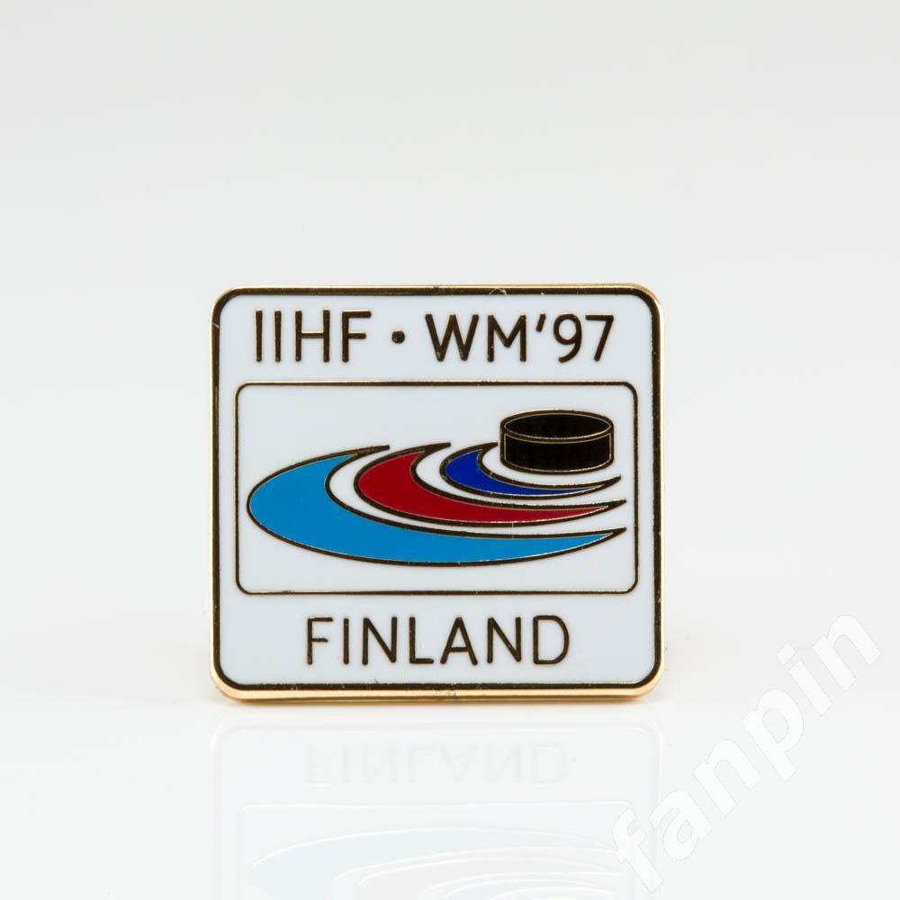 Значок Чемпионат мира по хоккею 1997г Финляндия