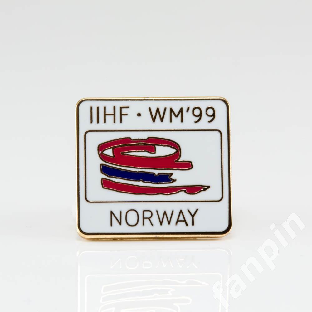 Значок Чемпионат мира по хоккею 1999г Норвегия